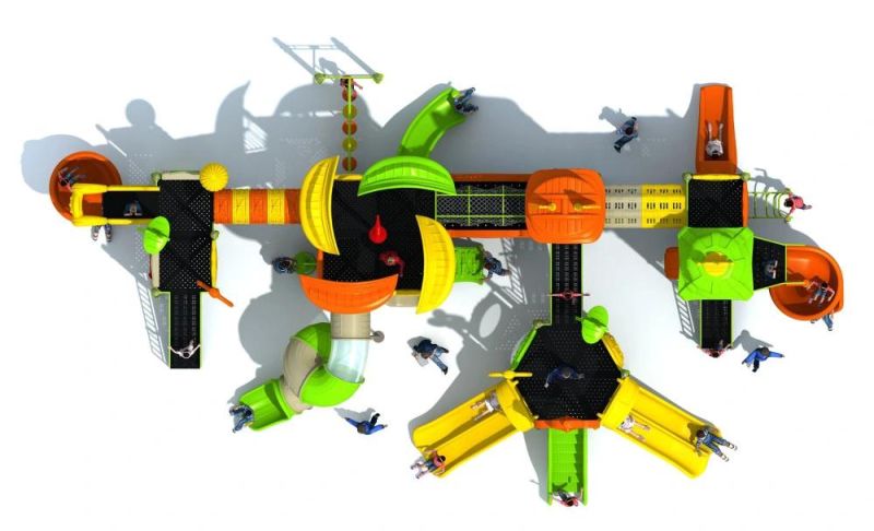 Sports Series Outdoor Big Playground Equipment Kids Climbing Slide