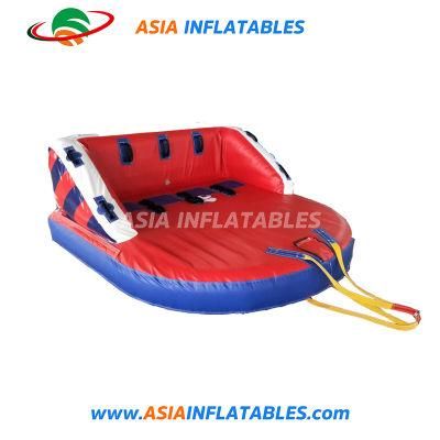 0.9mm PVC Tarpaulin 3 Person Inflatable Towable Tube Sofa for Ski Water Sports