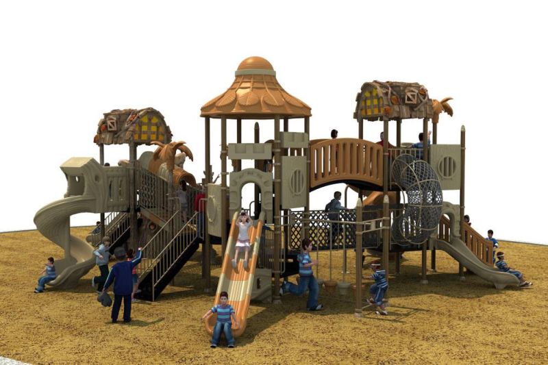 Ancient Tribe Series Outdoor Playground Kids Slide Equipment