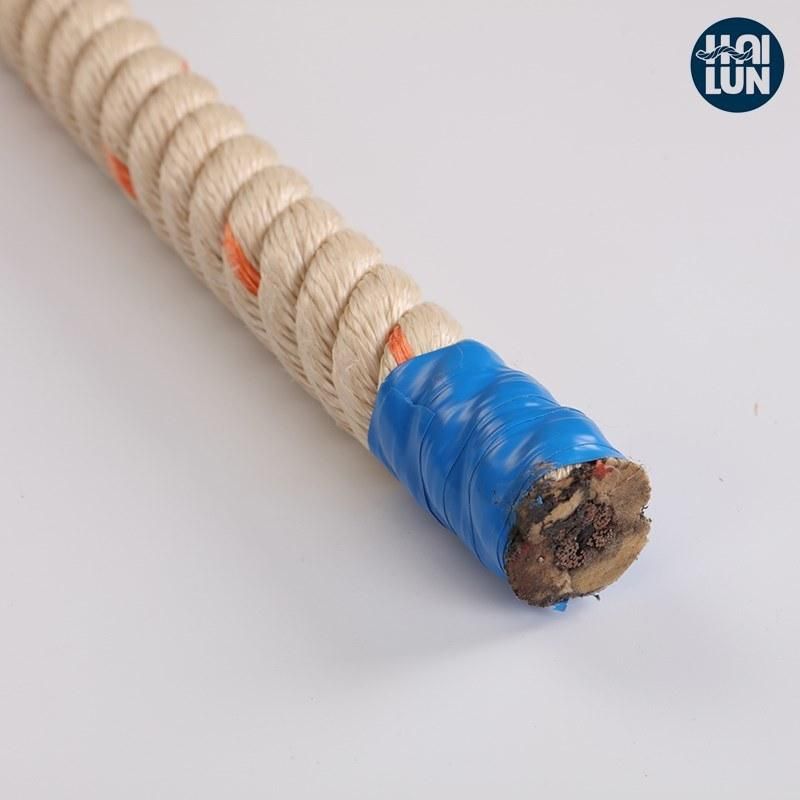 Deep Water Use Squarebraided PP Danline with Iwrc Combination Rope Subsea Cable Laying Ropes