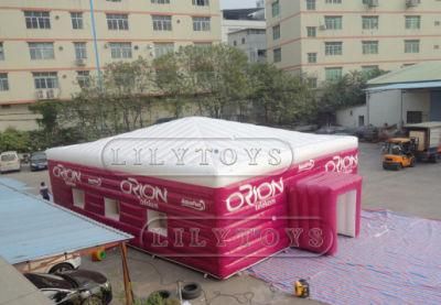 Outdoor Inflatable Party Tent, Giant LED Inflatable Cube Tent for Sports, Custom Inflatable Air Tight Tent for Sale