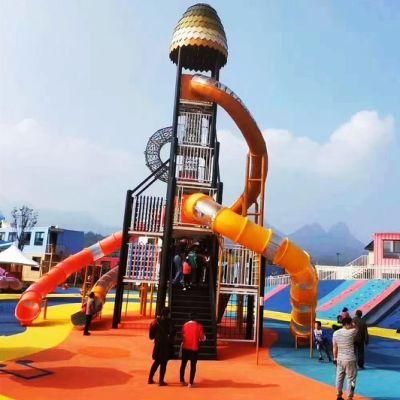 Kids Amusement Park Climbing Frame Equipment Community Outdoor Playground Slides