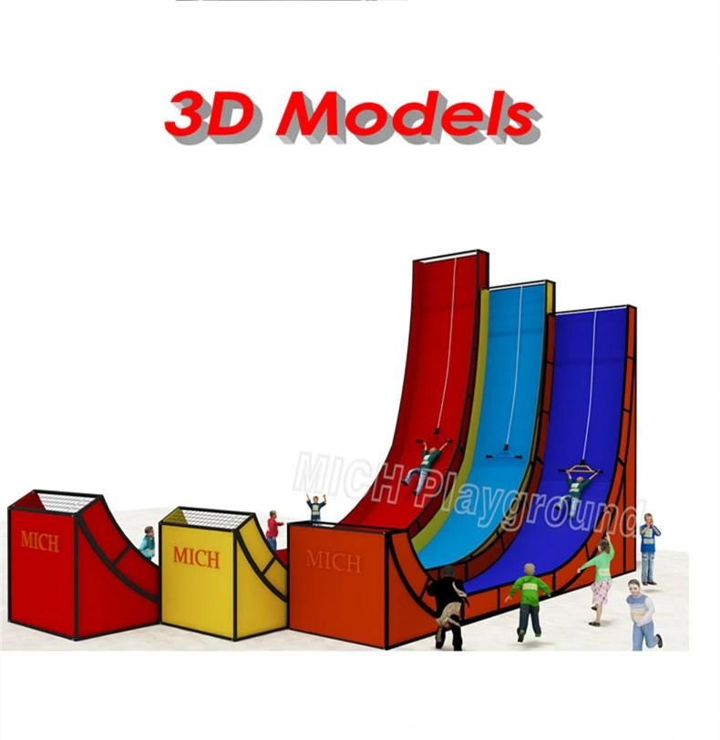 Patented Design Indoor Playground Park with Steep Slide