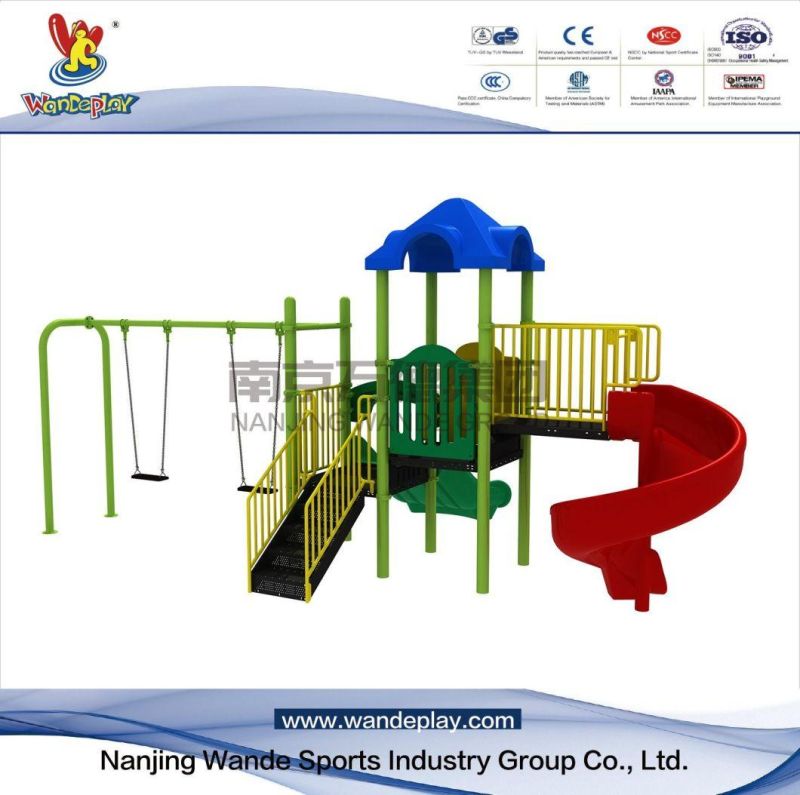 Wandeplay Amusement Park Children Outdoor Playground Equipment with Swing