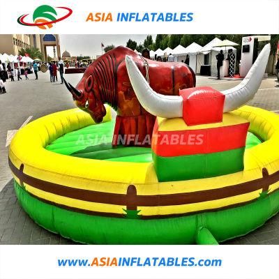 High Quality Inflatable Mechanical Rodeo Bull Sport Game for Kids and Adults