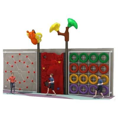 Newest Outdoor Wire Rope Sling Stair Wooden Rock Climbing Wall Frames