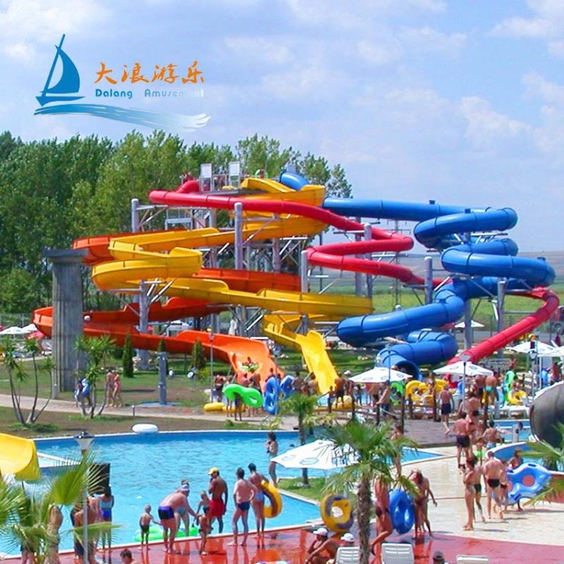 Water Park Playgrounds Swimming Pool Slide Garden Equipments with Attractive Price