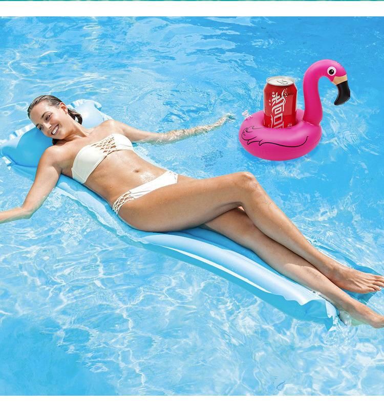PVC Eco-Friendly Water Play Toys Party Equipment Inflatable Flamingo Drink Holder