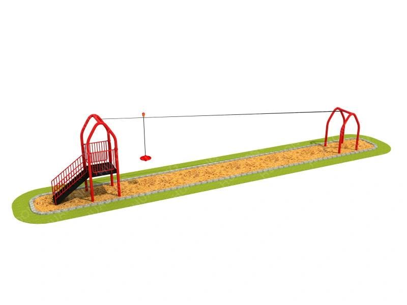 Attractive and Exciting Zip Line Outdoor Playground Equipment Rope Series Popular Cableway Flying Equipment