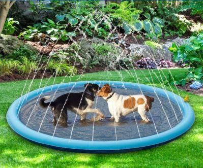 Amazon Inflatable Pet Water Sprinkler Play Toy Mat Dog Bath Splash Pad