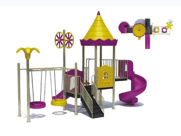 Funny Style Colorful Outdoor Plastic Amusement Park Playset for Kids