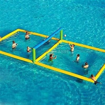 Water Play Equipment Inflatable Beach Volleyball Court Inflatable Water Volleyball Field