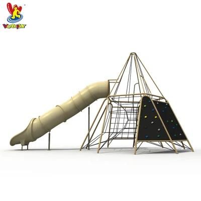 Children Plastic Rope Climbing Net Outdoor Slide Playground Equipment
