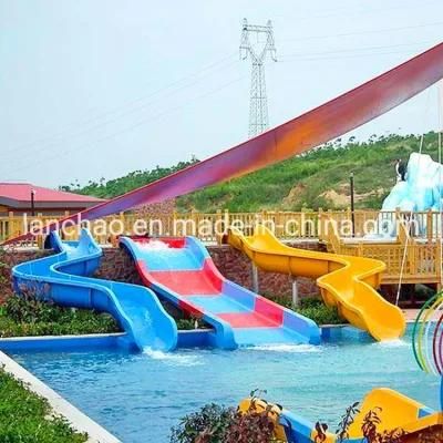 Colorful Fiberglass Water Tube Slide for Kids Park Playground