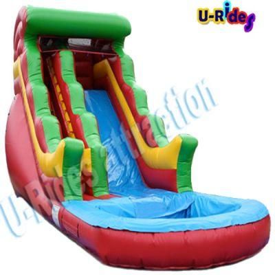 Distribution price water toy inflatable water slide inflatable slide with pool for event rental