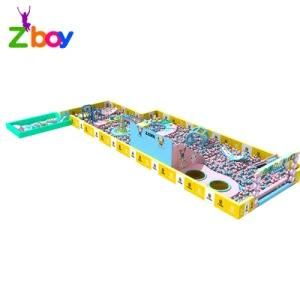 Factory Customized Forest Theme Children Commercial Animals Indoor Playground Equipment with Trampoline Park