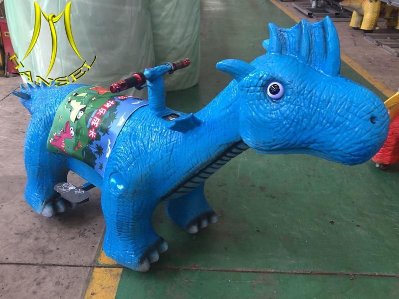 Hansel Indoor Shopping Mall Coin Operated Animal Rides on Dinosaur