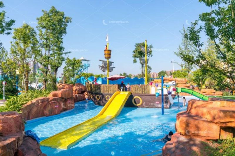 Customized Fiberglass Water Slide Outdoor Water Park for Kids Adult