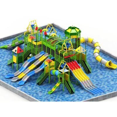 Customized Adult Water Park Fiberglass Slide Kids Playground Equipment