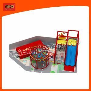 Amusement Park Kids Soft Playground with Knitted Rainbow Climbing Nets