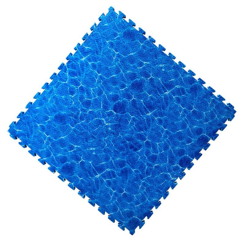 2cm Thickness Water Print and Grass Pattern EVA Interlocking Joint Puzzle Mat