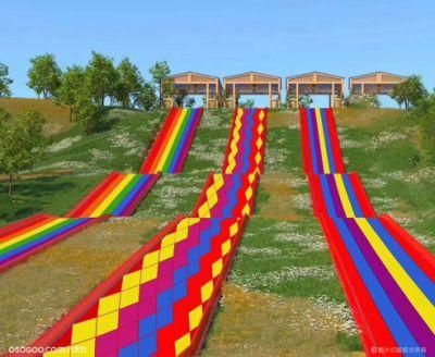 The Great Plastic Rainbow Slide for The Amusement Park for Adults and Children