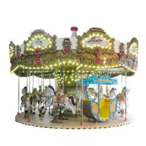 18 Seats Revolving Horses Carousel for Amusement Park
