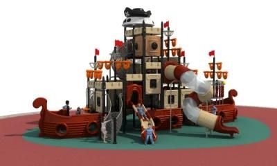 Huadongplay New Pirate Ship Style Kids Outdoor Playground Equipment Cheap and High Quality Playground with TUV/Ce/ASTM/ISO Certificate