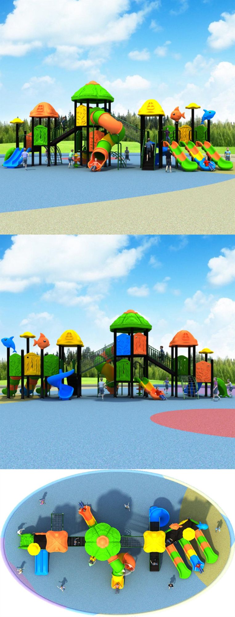 Children′s Community Outdoor Playground Slide Indoor Amusement Park Equipment 502b