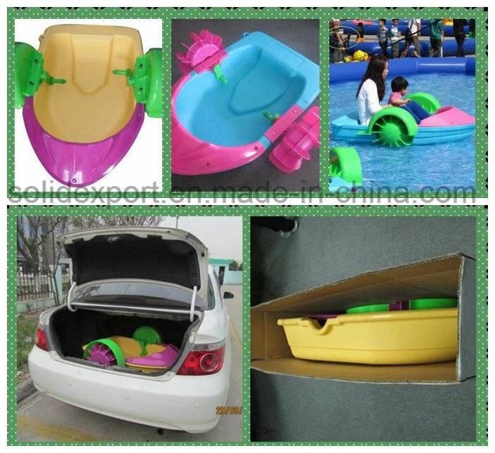 Engineering Plastics Hand Cranking Paddle Boat for Amusement Water Park