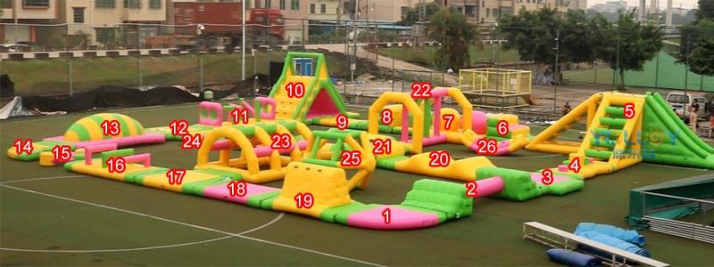 New Inflatable Obstacle Sports Water Park Floating Inflatable Park