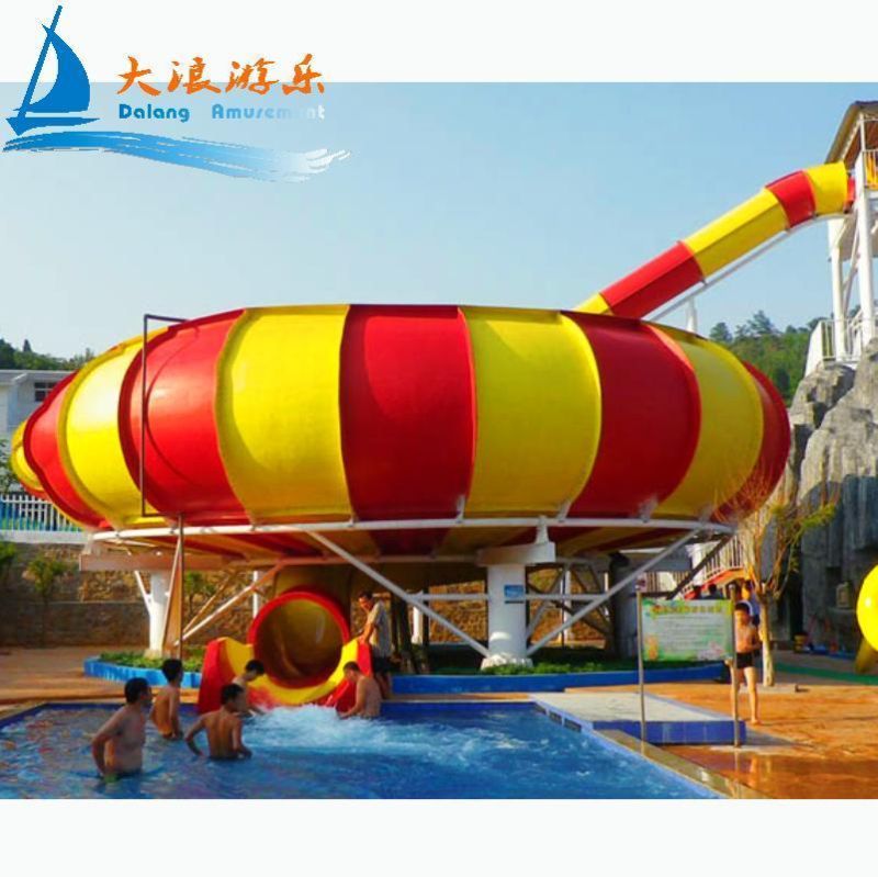 Fiberglass Playground Equipment Water Slide Park Equipment Pool