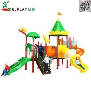 Amusement Park Equipment with Combined Slide