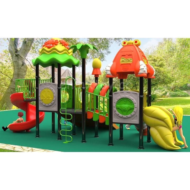 Plastic Backyard Playground Equipment Outdoor Kids Slide and Swing