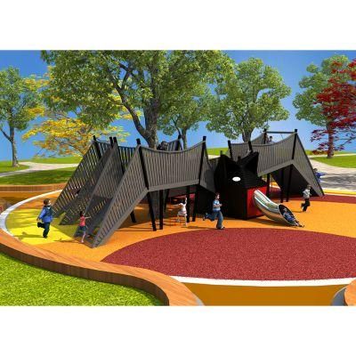 Custom Popular Kids Safety Slide Amusement Park Commercial Plastic Outdoor Playground Equipment