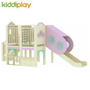 Indoor Birch Play Wood Slide for Kids Play