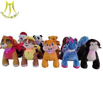 Hansel Amusement Rides Plush Electric Ride on Animals for Children