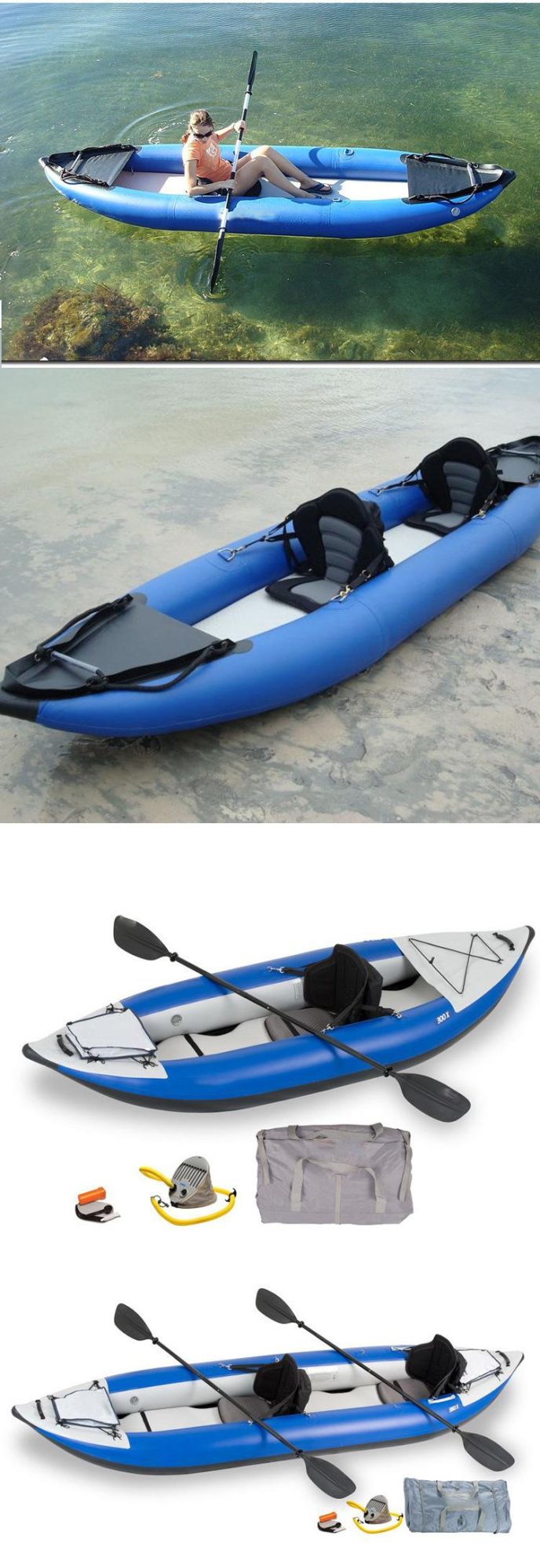 Fashion Inflatable Kayak for Water Games with Paddle