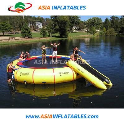 Quality Guarantee Floating Combo Inflatable Water Trampoline with Slide