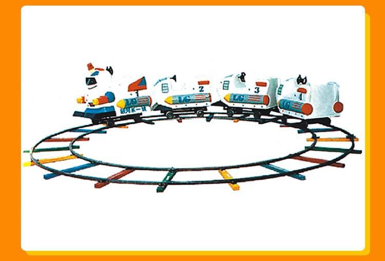 Supplier Amusement 4seats Kiddie Ride Robot Electric Mini Track Train (KL6039)