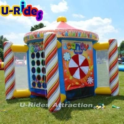Hot sale carnival booth 5 in 1 carnival game inflatable sport game