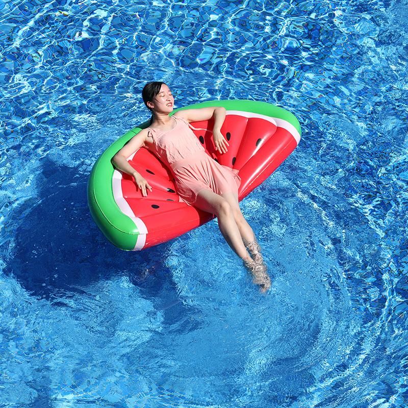 PVC Summer Water Play Equipment Toys Inflatable Swimming Half Watermelon Pool Float for Adult