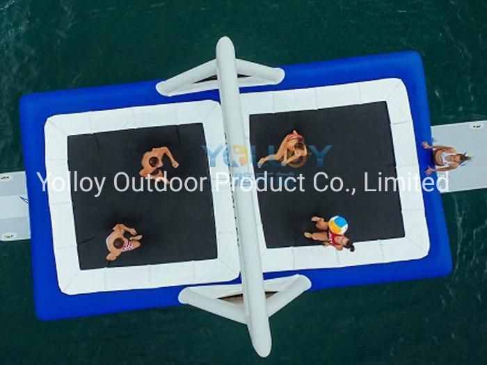 Hot Inflatable Freefall Water Floating Slide for Beach Fun