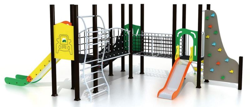 New Design Ocean Theme Outdoor Slides Playground Equipment Pirate Boat PE Borad with Ce Approved