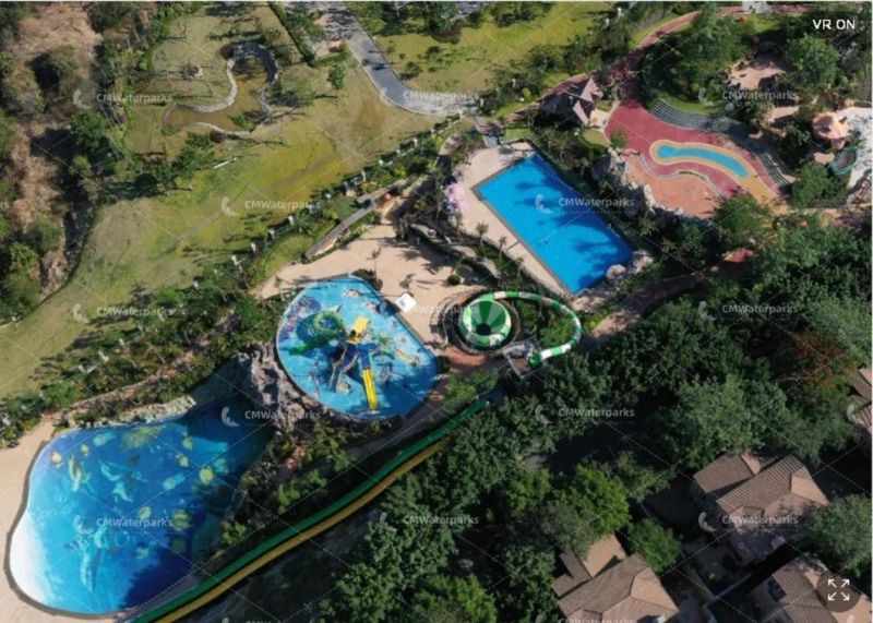 Customized Fiberglass Water Slide Water Park for Adult Kids Red Mountain Ant Kingdom
