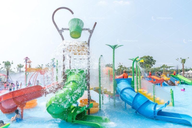 Fiberglass Water Slide Outdoor Water Park Equipment for Adult Kids