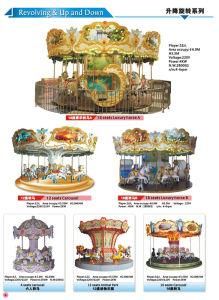 Fiberglass 12seats Kiddie Rides Horse Carousel for Kids Play Land