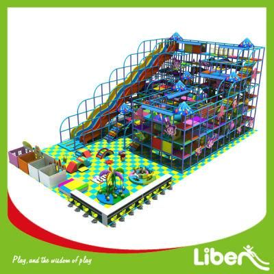 Amusement Park Big Indoor Playground with Slide and Tunnel