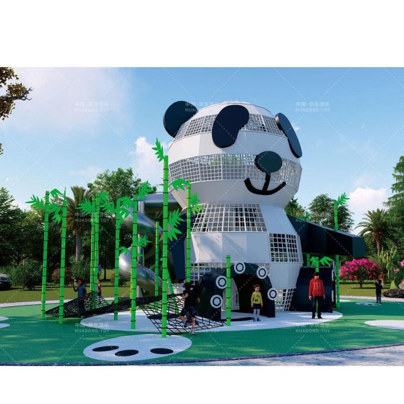 Manufacturer for Children Kids Outdoor Playground Big Slides Wooden Series
