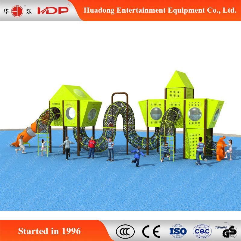 Commercial Outdoor Playground with Climbing Net Equipment